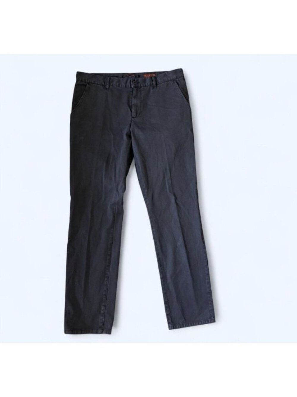 Alberto Men’s Regular Slim Fit Chino Pants 36x32 Gray Casual Stretch Comfort EUC